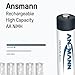 Ansmann AA Rechargeable Batteries 2700mAh high-Capacity high-Rate Rechargeable NiMH AA Battery for Flashlight etc. (8-Pack)