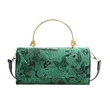 Versatilità di trasporto 3 in 1: con una tracolla regolabile da 120 cm e una maniglia in metallo da 10 cm, può essere indossata come borsa a tracolla singola, tracolla o pochette a mano, ideale per cene, feste o appuntamenti serali.
