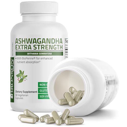 Image of Bronson Ashwagandha Extra Strength Stress & Mood Support 90 Capsules