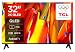TCL 32V5C - 32 Zoll Full HD Smart QLED Direct LED-Fernseher mit Android TV & HDR - Kompatibel mit Google Cast & Google Home, Schlankes Design