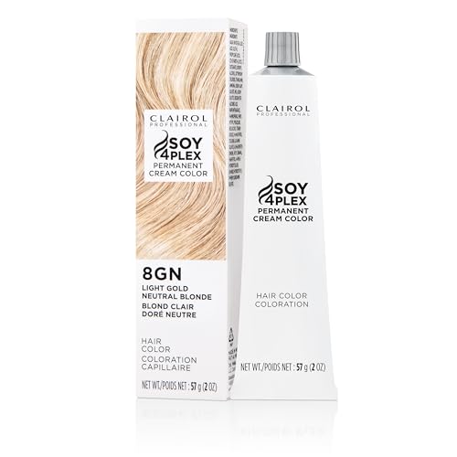 Image of Clairol Professional Permanent Cream Hair Color | 100% Gray Coverage | Blonde, Brown, Black, & Red-Violet Shades | Deep Conditioning & Fade Resistant Results