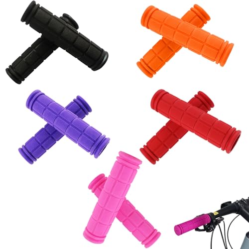 10Pcs Bike Grips,for Stationary Bikes Single Speed Bikes Track Bikes Road Bikes,Bike Grips On Slip Design Bike Handlebar Grips Bicycle Handlebar Grips,Waterproof Bike Grips(5 Colors)