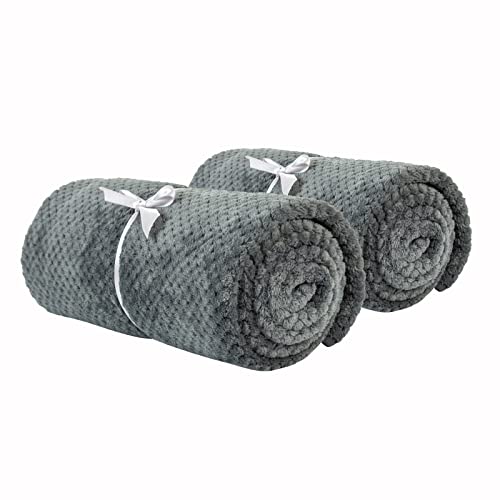JOYELF Couverture en Polaire Moelleuse pour Animal de Compagnie pour Chiots, Chiens et Chats, jeté réversible en Flanelle pour Chien protège lit, canapé, Meubles ou Voiture - Small Gris Vert Cover
