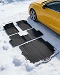 Car Floor Mats Compatible for Chevy Cruze 2016-2019 (Sedan and Spare Tire Version Only) Cargo Liners Heavy Duty Front Rear Rows Waterproof 3D Anti-Slip Rubber TPE for Chevrolet Cruze Accessories