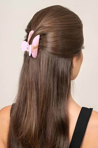 Image of Initial Cute Hair Clips - Pink Letter Elegant Hair Claw Clips, Fashion Glitter Claw Clips Durable Hair Clips, Wedding Gift, Bridesmaid Gifts, Birthday Gifts, Christmas Gift, Letter K
