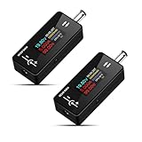 【Compatible avec les appareils avec connecteur DC】5,5 x 2,5 DC interface Détection de commutateur des écrans d'ordinateur, des outils électriques, des routeurs et d'autres appareils avec affichage de plusieurs données sur un seul écran.