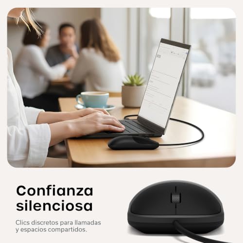 Ratón con cable Slim LX con conector USB-C y USB-A para Mac 6