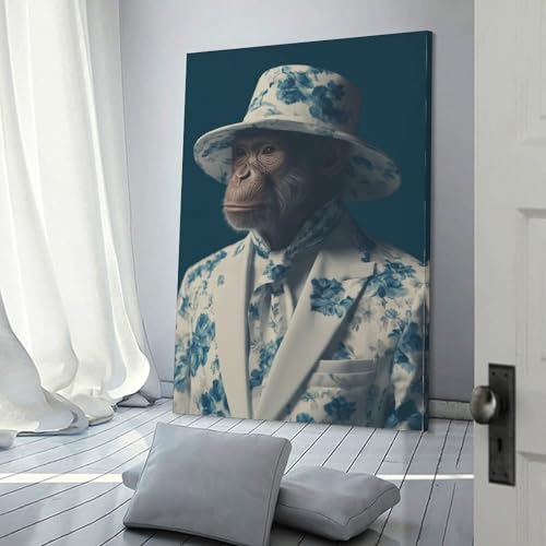 Tableau decoration modern art abstrait NQHXLRUDC animaux de mode impression toile 30x45cm - 3