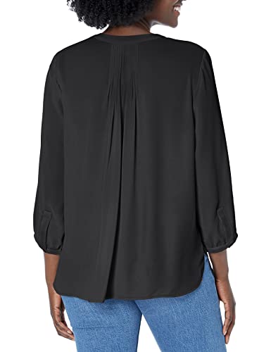 NYDJ Women's 3/4 Sleeve Pintuck Blouse2