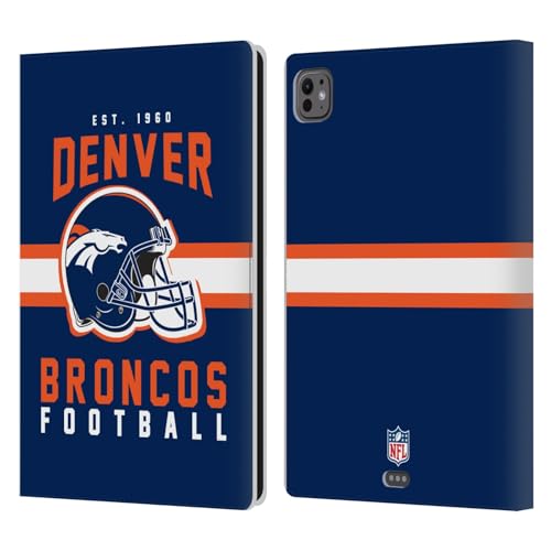 Housse iPad Pro 11 M4 Denver Broncos en cuir premium NFL