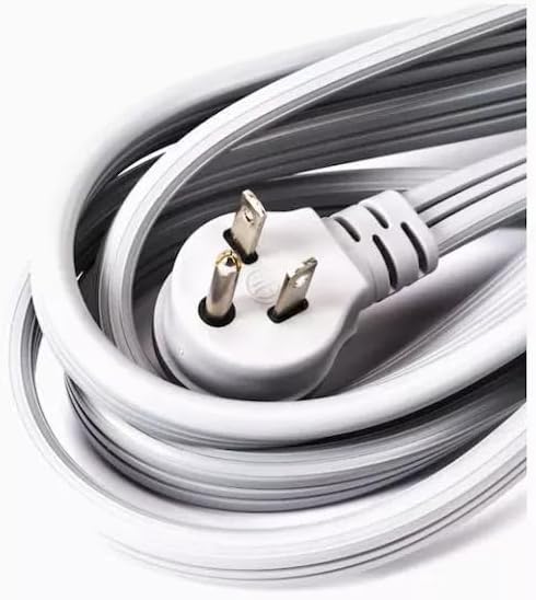 Close-up of the Utilitech 0051659 extension cord's male plug, showing the NEMA 6-20P configuration.