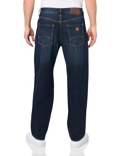 Armani Exchange Men's J88 Relaxed Straight Fit Non Stretch Denim2