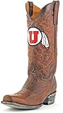 Ledersohle NCAA Utah Utes Herren Boardroom Style Boots, Herren, UUT-M209, Messing, 12 D (M) US