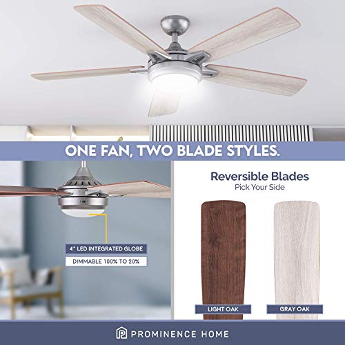 52" Lorelai, Pewter, Remote Control, Smart Ceiling Fan #TOP2