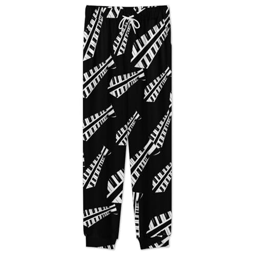 Piano Keys Tie Music Men’s Pajama Set Long Sleeve Top And Pants Loungewear Sleepwear Pjs Nightwear2