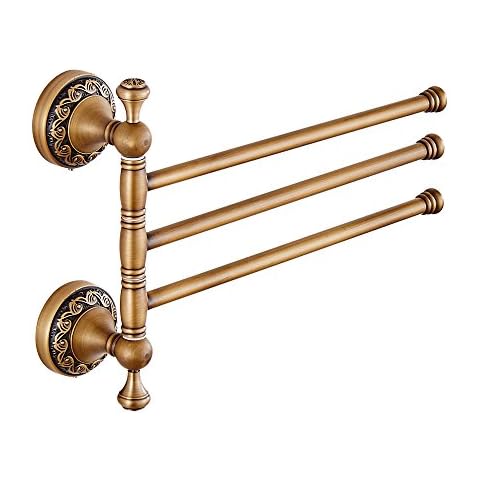 Weare Home 3-Arms Brass Towel Holder Cover