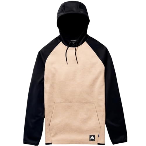 Sweat Crown Weatherproof Pullover Burton homme XXL en polaire premium durable beige et noir