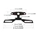 Universal Motorcycle License Plate Bracket, Adjustable Folding Mount Holder with Tail Light, for Scooter ATV Dirt Bike.Car Accessories (Black#M)