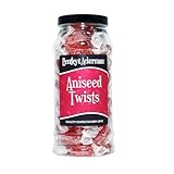 Aniseed Twists Sweets - (420g) Original Retro Sweets Gift Jar By Bentley & Ackerman's Sweet Shop.