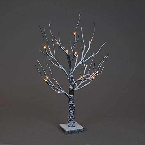 Brown Snowy Twig Tree Warm White LED