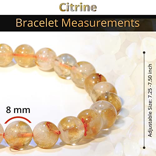 Image of ANAYA AGATE Healing Crystal Bracelet for Women and Men - 8mm Round Beaded Bracelet for Men and Women - Unisex Stretchy Gemstone Bracelet for Healing and Protection