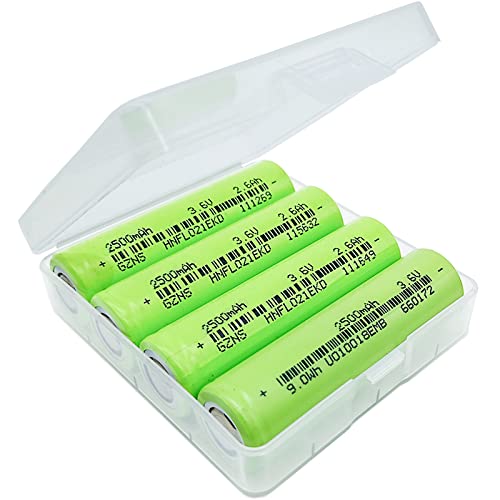 Rechargeable vape Battery 3.7Volt 2.5k mAh Pack of 4 Rechargeable Batteries High Capacity Low Self Discharge