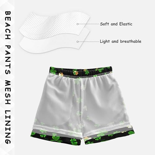 8-12T Boys Swim Trunks Quick Dry Board Shorts Swimwear Beachwear with Mesh Lining M4