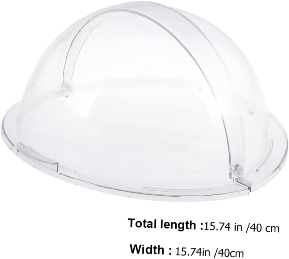 Microwave Food Cover Serving Tray Lid Food Insulation Lid Reusable Display Transparent Party Trays