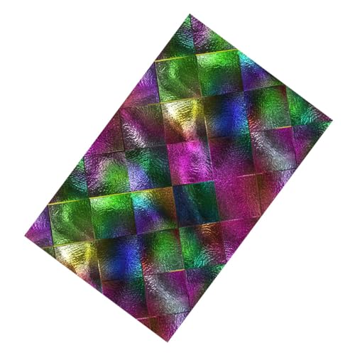 Gadpiparty Película de PVC no adhesiva para ventana con efecto de vitral que transmite la luz, calcomanía estática para ventana para dormitorio e inodoro, privacidad y decoración