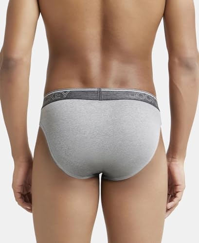Image of Jockey 8044 Men's Super Combed Cotton Rib Solid Brief with Ultrasoft Waistband (Pack of 2)