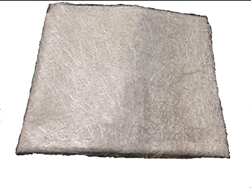 Estera de fibra de vidrio CSM - Hilo cortado mate - Elige longitud (95 cm de ancho). Adecuado para reparaciones de fibra de vidrio incluyendo techos. (300 g - 1 m x 0,95 m (plegado)) Cover
