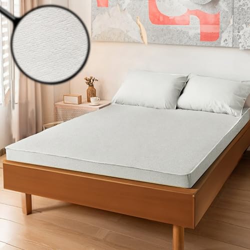 Image of Maximus 100% Waterproof Terry Cotton Ultra Soft Mattress Protector Bed Cover, Breathable and Elastic Fitted Bed Cover - 78x84 Inch / 6.5 X 7 Feet - King Size Bed, White