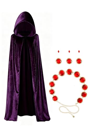 Quxiante Purple Cape Cloak Robe
