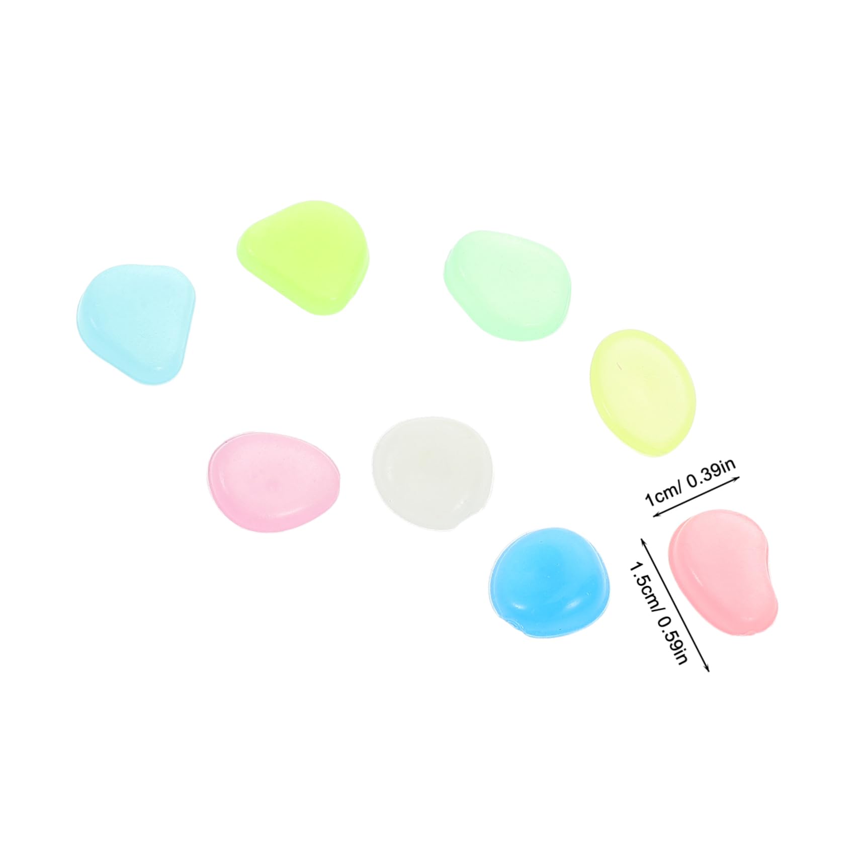 Alipis 500pcs Glow in The Dark Rocks Outdoor: Glowing Small Gravel for Fish Tank and Garden Luminous Stones for DIY Projects and Indoor Decoration