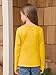 Haloumoning Girls Long Sleeve Shirts Crewneck Ruched Side Slim Fit Tops Ribbed Knit Casual Tee Shirt 4-15 Years Yellow