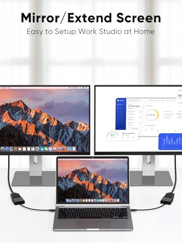 Image of CableCreation USB C to VGA Adapter, Type C to VGA 1080P@60Hz Converter | Thunderbolt 3 /4 USBC to VGA Convert for iPhone 15 /16 Series, MacBook Pro /Air, iPad Pro, iMac, Surface Book, Old Mac Monitor