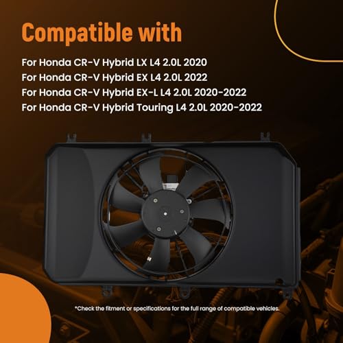 Image of maXpeedingrods Radiator and Condenser Fan Assembly w /Brushless Motor for Honda CR-V 2020 2021 2022 2.0L, HO3115180 190155TZH01 190205TZH01