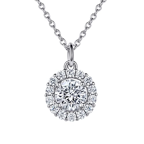Collier chaîne en argent d'une brillance diamant avec zircone cubique