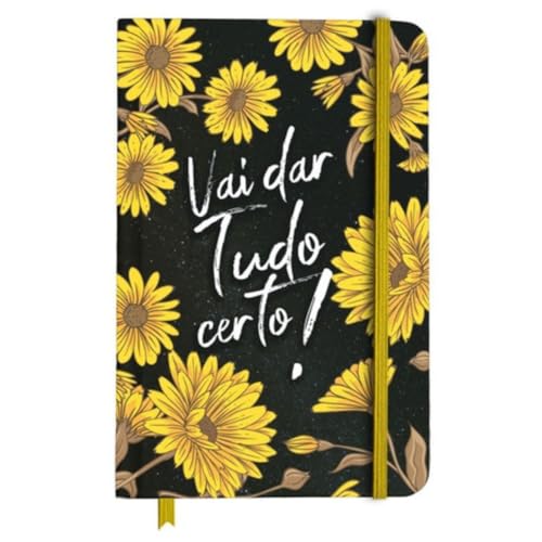 Caderno Elástico Vai Dar Tudo Certo Gratidão Paz Motivação