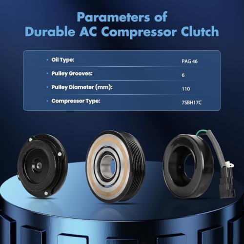 Image of ECCPP AC Compressor Clutch Fit for Ford Explorer 3.5L 2011-2019