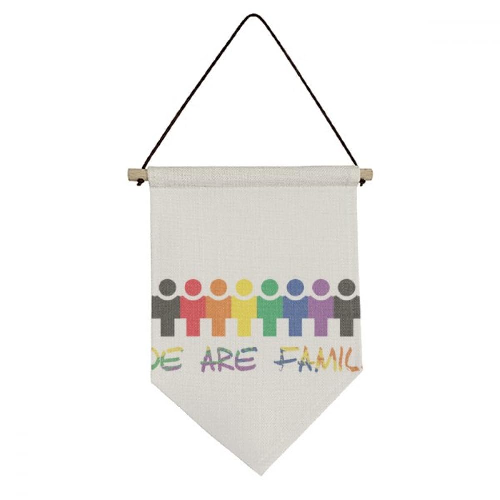 Drapeau arc-en-ciel LGBT suspendre décoration murale Faly