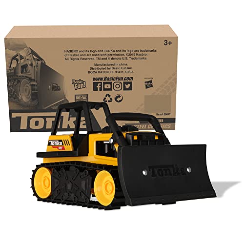 Tonka - Steel Classics Bulldozer, Frustration-Free Packaging (Ffp),Black, Yellow #TOP4
