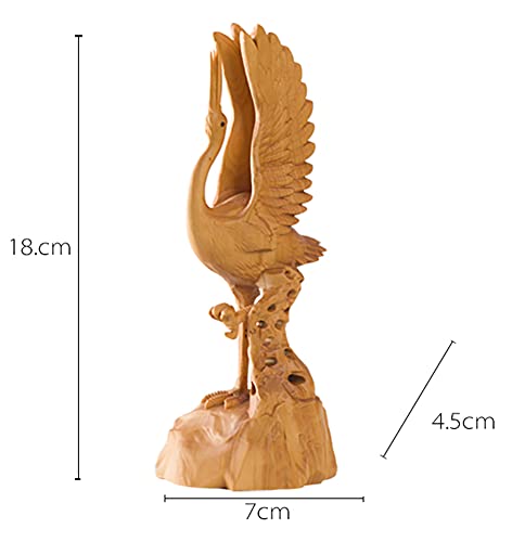 Artisanat d'oiseau en bois miniature pour objets de décoration maison moderne