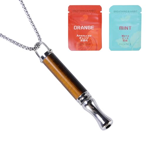 Smoking cessation aid with 2 free filters, individually adjustable resistance for effective quitting, smoke-free aid, chain anti-smoke support