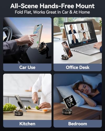 Tecknet Magsafe Vacuum Magnetic Car Phone Mount w/ 360 Rotation 9.99 + Free Shipping w/ Prime or on 35+ + 50% Off Code GXVA8AJM - image 6