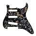 Dopro 8 Hole Vintage ST SSS Single Coil Pickups Guitar 3D Printed Plastic Pickguard Scratch Plate for Vintage 8 hole standard Fender Strats Leopard Pattern