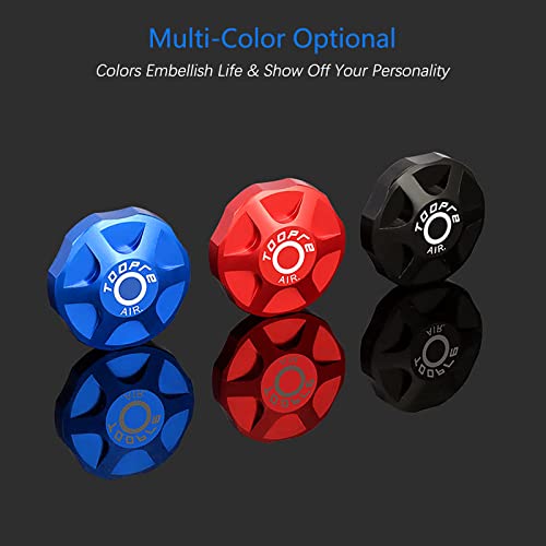 Aleoed Bicycle Front Fork Cap Suspension Cover Aluminum Alloy Air Gas Shoulder Cover Valve Protector Parts For Mountain Bike Road Bike Mtb(Blue) #TOP1