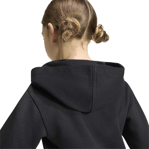 adidas Unisex Kinder Essentials Hoodie Sweatshirt, Black/White, 6-7 Years – Ansicht 5