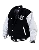 college football varsity jackets Größen: S, M, L, XL, XXL Matthias Kranz Baseballjacke Collegejacke Sportjacke American Football Jacke S-XXL (S, Schwarz-Weiß)