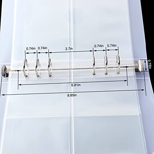 Pochette transparente A5 pour classeur contre la poussière et l'usure des cartes - 7